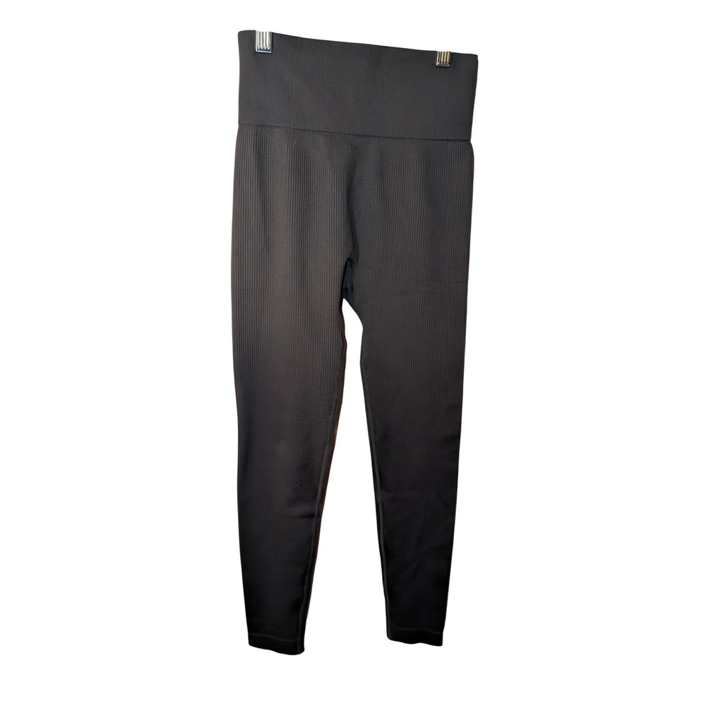 QQQ‎ Gray Leggings Ribbed Size S (Q22)